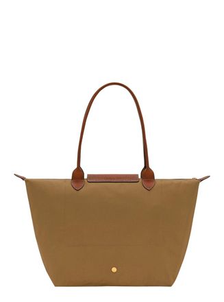 Longchamp Womens Shoulder Bag Green Polyamide