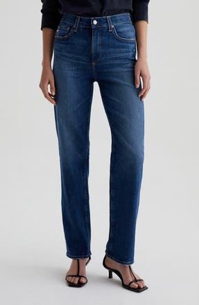 AG - Adriano Goldschmied Brinley Mid Rise Classic Straight Leg Jeans in 11 Years Memory at Nordstrom Rack, Size 28