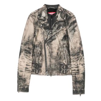Diesel L-Uxure Zip-fastening Leather Jacket