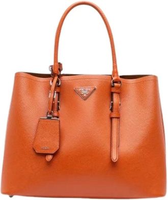Prada Pre-owned Handbags, female, Orange, Size: ONE SIZE Pre-owned Vintage Handbag