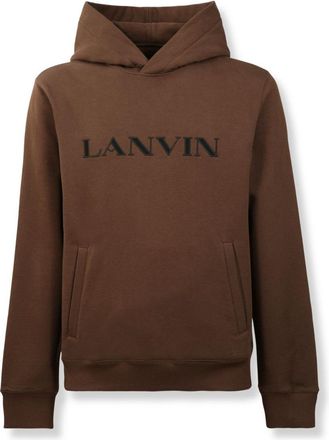 Lanvin Brown Logo Hoodie