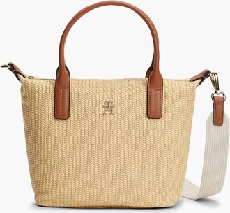 Tommy Hilfiger Womens Popette Mini Tote Bag in Beige - One Size
