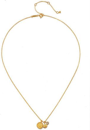 Satya Jewelry Enlightened Journey Mandala Lotus Charm Necklace