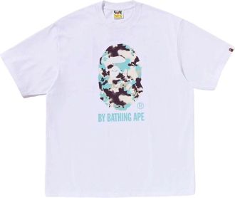 A Bathing Ape Map Camo By Bathing Ape Relaxed Fit T-Shirt White 1L30-110-342-WHT