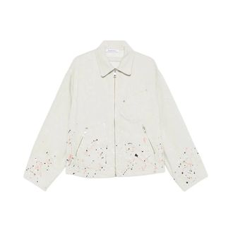 &Eacute;tudes Studio Jassen, Heren, Veelkleurig, L, Katoen, Boxy Zipped Jacket Splash