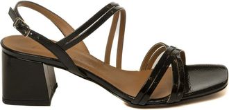 Albano Schoenen, Dames, Zwart, 36 EU, Leer, 414 Hoge Hak Sandaal