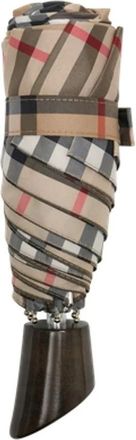Burberry Check Opvouwbare Paraplu - unisex - Paraplus - Bruin - ONE Size - Polyester - Accessoires