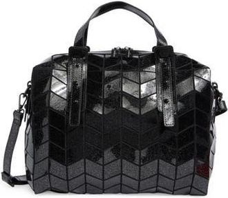 Patrizia Luca Glitter Top Handle Bag in Black Glitter at Nordstrom Rack