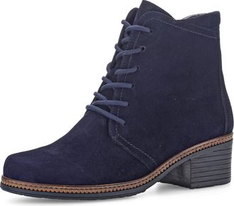 Gabor Womens Boots, Lady Lace-up Boots, Removable Insole, Atlantic Blue 76, 4.5 UK