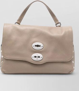 Zanellato postina daily giorno small leather shoulder bag