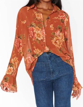 Show me your Mumu Carmela Long Sleeve Top In Garden Harvest