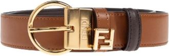 Fendi Belts, female, Brown, Size: 80 CM FF Belt