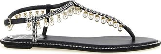 Rene Caovilla Viscose Flat Womens Sandals