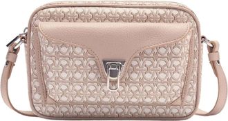 Coccinelle Beat Coated Monogram Small - Dames - Schoudertassen - Roze - ONE Size - Leer - Tassen