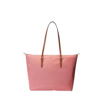 Ralph Lauren Keaton Medium Tote - Dames - Tassen - Roze - Maat: ONE Size Zijde