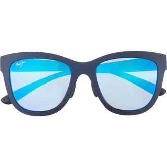 Maui Jim 52mm Cat Eye Polarized Sunglasses in Blue Blue Blue at Nordstrom Rack