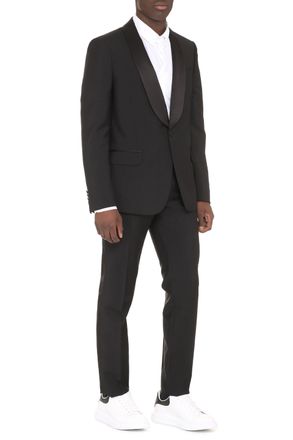 Gucci Mens Wool And Mohair Two-Piece Suit Black Suits