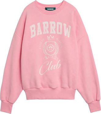 Barrow Sweatshirt met open rug - Dames - Sweatshirts - Roze - S - Katoen - Hoodies & sweatvesten