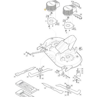 STIGA Sports Motor De Accionamiento De La Cuchilla Derecha Original Stiga Estate 384e 118563745/1