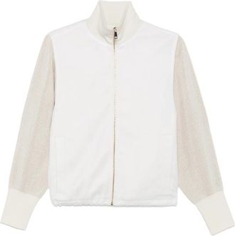 Fabiana Filippi Ribbed-knit Panelled Jacket