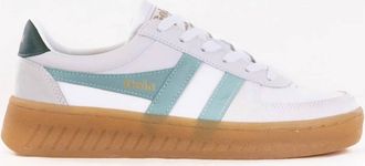 Gola Womens Grandslam Elite Sneakers In White/surf/evergreen/gum