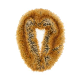 Stand Studio Stand Studio - Zofia Faux Fur Shawl Collar - unisex - Accessoires - Bruin - Maat: ONE Size Viscose