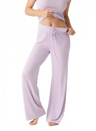 PJ Salvage Womens Lacey Basics Pant In Lavender Glow