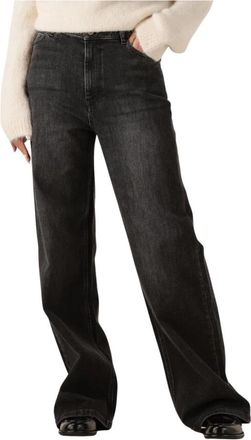 By-Bar Amsterdam Lina MJ Pant - Dames - Loose Fit Jeans - Zwart - S - Katoen - Jeans