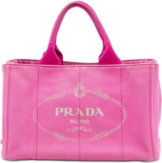 Prada Pre-owned Prada Canvas Canapa Logo Satchel Ladies J1IW097DN5IKA5ER