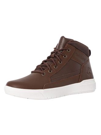 Timberland Mens Allston Mid Lace-Up Sneaker, Medium Brown Full-Grain, 9.5, Medium Brown Full-Grain, 9 UK