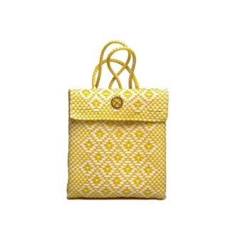 Lola's Bag Womens Medium Handmade Aztec Backpack In Yellow