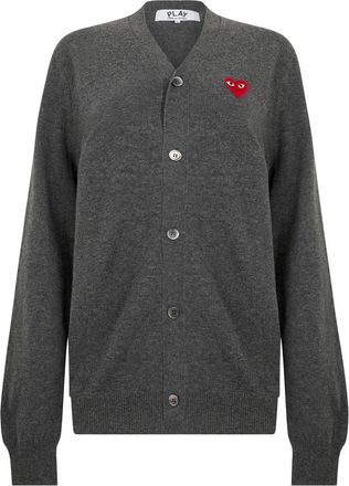 Comme Des Gar&ccedil;ons Wollemantel - Heren - Vesten - Grijs - S - Wol - Truien & Vesten