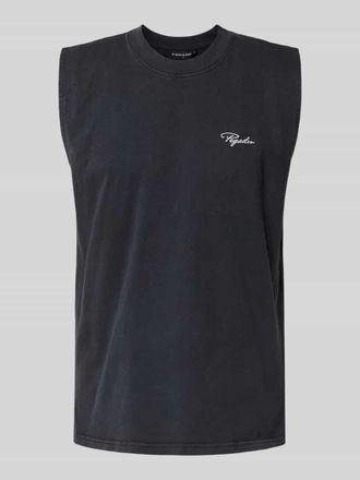 Pegador Tanktop mit Label-Stitching Modell Signar in Black, Gr&ouml;&szlig;e XXL