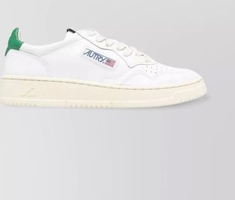 Autry medalist leather sneakers perforated design