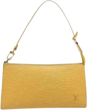 Louis Vuitton Pre-owned Shoulder Bags, female, Yellow, Size: ONE SIZE Pre-owned Leather louis-vuitton-bags