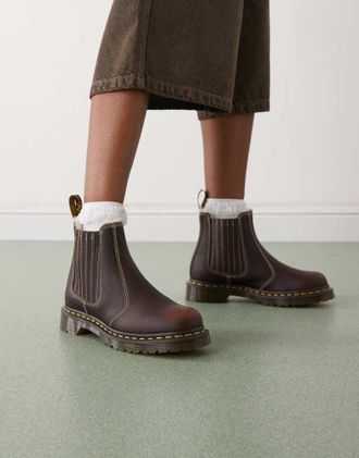 Dr. Martens 2976 Leonore - Stivaletti marrone scuro