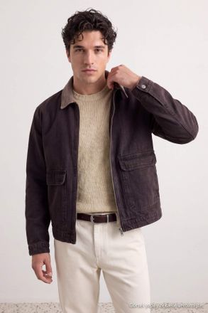 Trendyol MAN Heren Bruin Effen Lang Regular fit Jassen