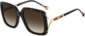 Carolina Herrera 0420S Zonnebril - Dames - Zonnebrillen - Bruin - 56 MM - Accessoires