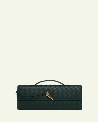 Bottega Veneta Long Andiamo Clutch Bag with Handle
