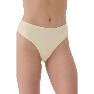 Pact Organic Cotton Everyday High Rise Thong 6-Pack in Tourist at Nordstrom, Size 3X-Large