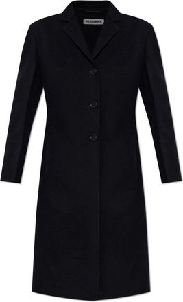 Jil Sander Cashmere Jas - Dames - Mantel - Zwart - L - Wol - Jassen
