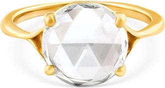 Pompeii3 1 - 4Ct Rose Cut Solitaire Diamond Corset Engagement Ring 14k Gold Lab Grown