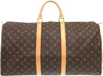 Louis Vuitton Pre-owned Weekend Bags, female, Brown, Size: ONE SIZE Pre-owned Keepall 55