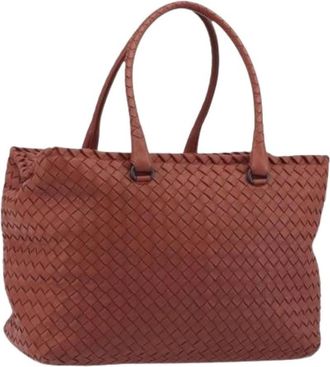 Bottega Veneta Pre-owned Vintage Tote Bag - Dames - Vintage Shopper - Bruin - ONE Size - Leer - Vintage