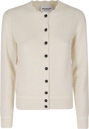 Isabel Marant Naia Cardigan - Dames - Vesten - Beige - S - Polyester - Truien & Vesten