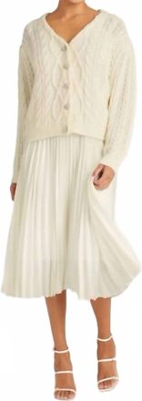 Cinq &agrave; Sept Amandine Midi Dress In Ivory