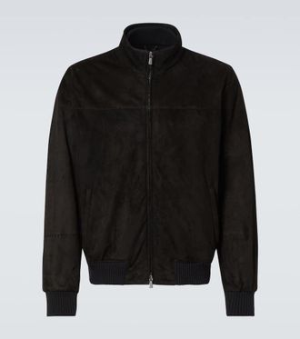 Thom Sweeney Bomber in suede