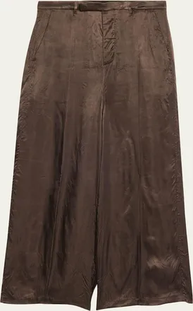 Rick Owens Satin Wide-Leg Pants
