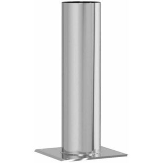 vidaXL Extensi&oacute;n De Cabeza De Chimenea Plateado 24 X 24 X 50 Cm Vidaxl