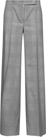 Max Mara Broeken, Dames, Grijs, M, Wol, Wijde broek